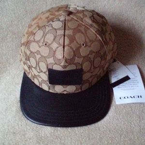 COACH SIG FLT BRIM HAT